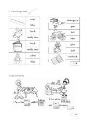 English Worksheet: Toys