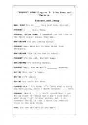 English Worksheet: Forrest Gump Chapter 3 Vocabulary Gap Fill