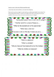 English Worksheet: Festivals of Light Around the World