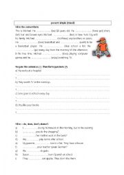 English Worksheet: present simple 