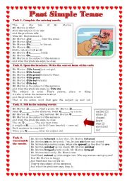 English Worksheet: Past Simple tense (song)