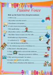 English Worksheet: Passive Voice