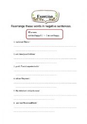 English Worksheet: Verb to be 