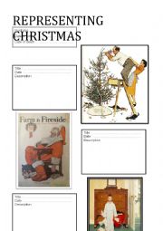 English Worksheet: Representing Christmas