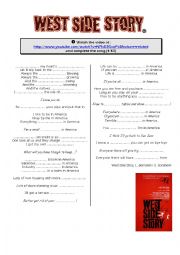 English Worksheet: WEST SIDE STORY WEBQUEST