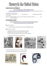 English Worksheet: SLAVERY IN THE US