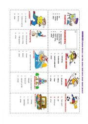 English Worksheet: Taboo game /HOBBIES