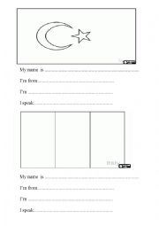 English Worksheet: countries and nationalities