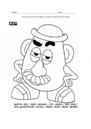 English Worksheet: Mr Potato Head