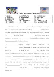 English Worksheet: a charlie brown christmas movie quiz