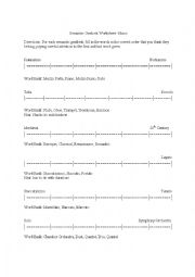 Semantic Gradient Worksheet