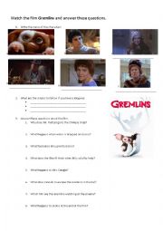 Gremlins worksheet