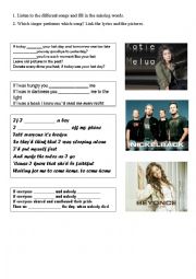 English Worksheet: If-clauses modals pop songs
