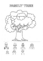 English Worksheet: Family tree