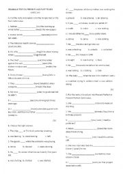 English Worksheet: present and past tenses