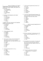 English Worksheet: Figurative Language Test