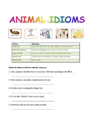 Animal idioms