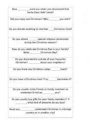 Christmas conversation questions