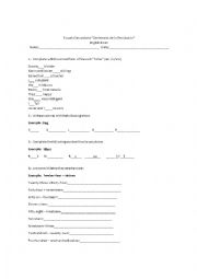 English Worksheet: Exame
