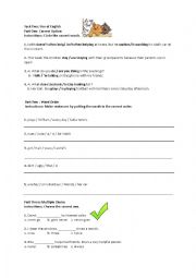 English Worksheet: Present Tense