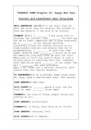 Forrest Gump Chapter 10 Movie Script Gap fill