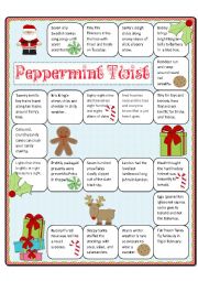 Peppermint Twist Tongue Twister Boardgame and Memory Cards