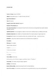English Worksheet: young learner lesson plan