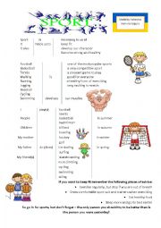 English Worksheet: Sports Topic