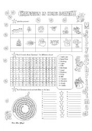 English Worksheet: Christmas is here