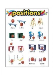 English Worksheet: positions
