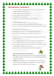 English Worksheet: Christmas symbols