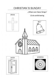 English Worksheet: Christians Sunday