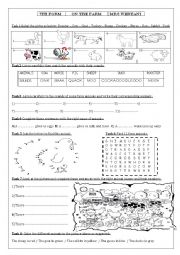 English Worksheet:  ON THE FARM / UNCLE HEDYS FARM