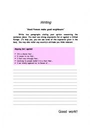 English Worksheet: European Union