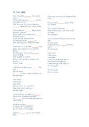 English Worksheet: All over again