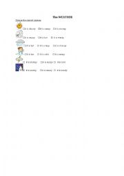English Worksheet: the weather