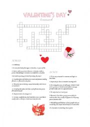 English Worksheet: Valentines day