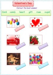 English Worksheet: valentines day