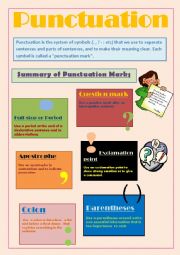 English Worksheet: Punctuation