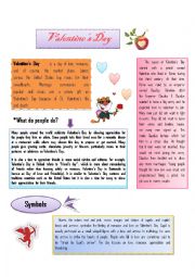 English Worksheet: Valentines Day