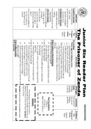 English Worksheet: The Prisoner of Zenda Lesson plan Ch 3