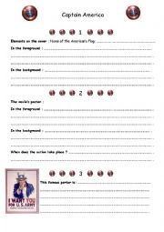 English Worksheet: Captain America