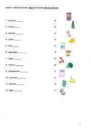 English Worksheet: food-some-any