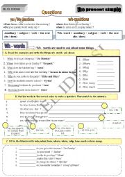 English Worksheet: Questions