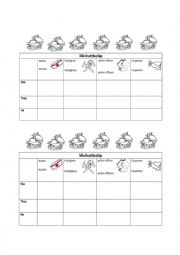 English Worksheet: Be battleship