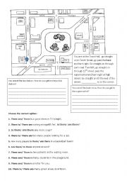 English Worksheet: Giving directions