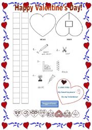 English Worksheet: Valentines Day