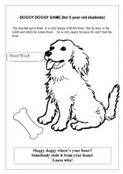 English Worksheet: Doggy doggy nursery rhyme
