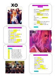 English Worksheet: BEYONCE XO