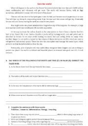 English Worksheet: Environment